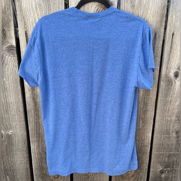 Women's Space Needle T-Shirt Blue Logo Solid L Crew Seattle Cut Sleeve Tourism - Picture 7 of 11